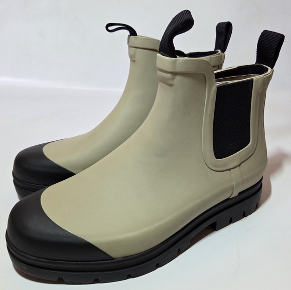 Everlane The Rain Boot Chelsea Chunky Rubber Ankle Rain Boots Sustainable Size 7 - Picture 7 of 16
